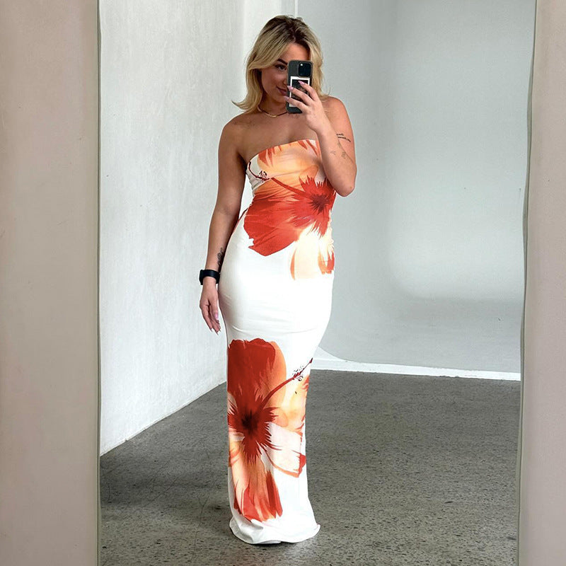 Sanrose Bandeau Maxi Dress - House of Pinks USA